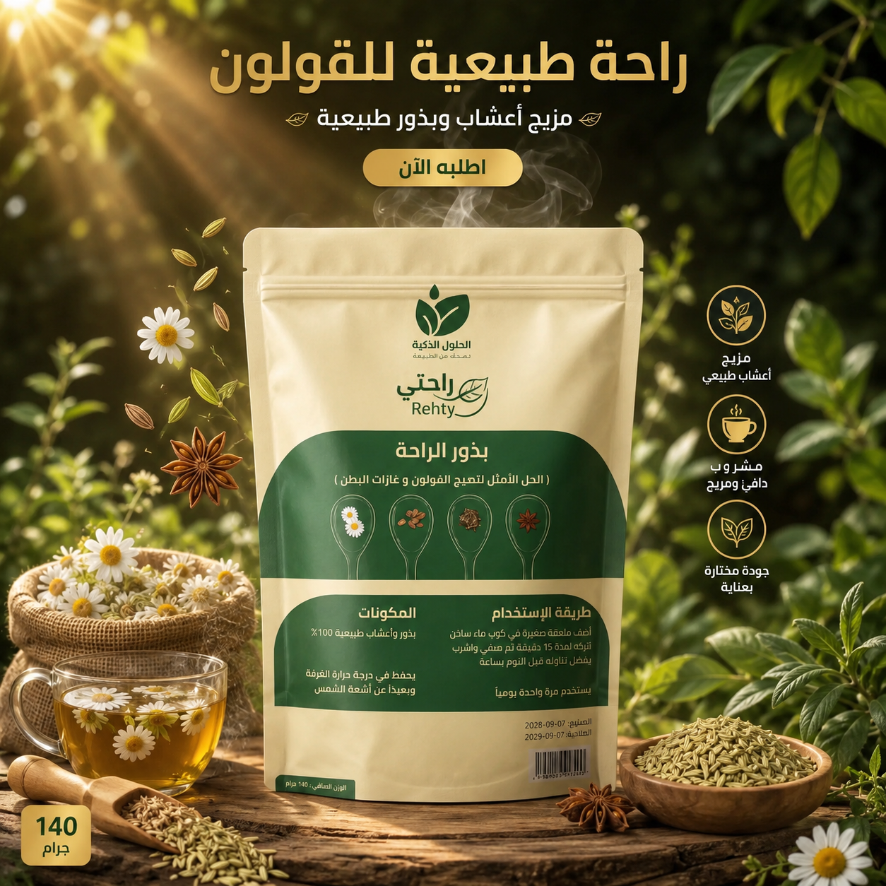 بذور الراحه لعلاج القاولون